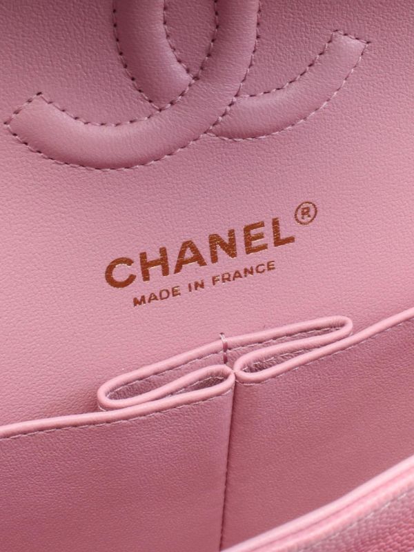 Pink Leather Shoulder Bag